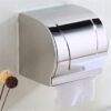 N015 ( Box Tissue Holder – Mirror ) 4 Box Tissue Holder | Mirror Finish Stainless Steel Enclosed Toilet Paper Dispenser