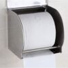 N015 ( Box Tissue Holder – Mirror ) 6 Box Tissue Holder | Mirror Finish Stainless Steel Enclosed Toilet Paper Dispenser