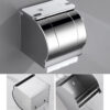 N015 ( Box Tissue Holder – Mirror ) 9 Box Tissue Holder | Mirror Finish Stainless Steel Enclosed Toilet Paper Dispenser