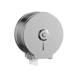 Commercial Tissue Dispenser | Matte Finish Stainless Steel Jumbo Roll Dispenser with Security Lock