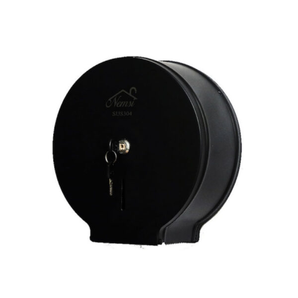Jumbo Tissue Dispenser | Matte Black SUS304 Stainless Steel Commercial Paper Holder