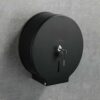 Jumbo Tissue Dispenser | Matte Black SUS304 Stainless Steel Commercial Paper Holder