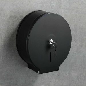 Jumbo Tissue Dispenser | Matte Black SUS304 Stainless Steel Commercial Paper Holder