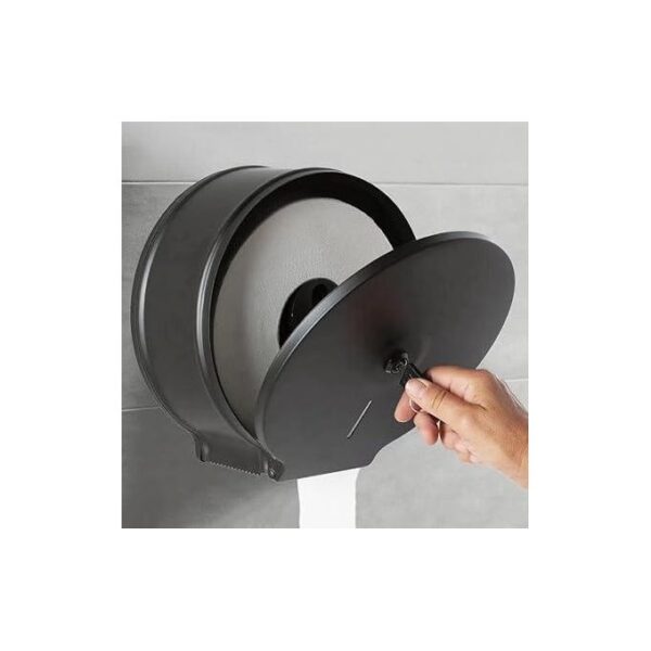 Jumbo Tissue Dispenser | Matte Black SUS304 Stainless Steel Commercial Paper Holder