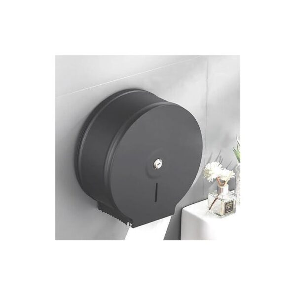 Jumbo Tissue Dispenser | Matte Black SUS304 Stainless Steel Commercial Paper Holder
