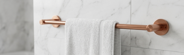 Single Towel Bar | 60cm Antique Copper Designer Bathroom Rail
