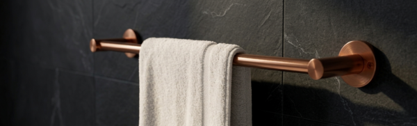 Single Towel Bar | 60cm Antique Copper Designer Bathroom Rail