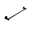 N023B – Single Towel Bar – Black 2 Single Towel Bar | Matte Black Stainless Steel Wall-Mounted Bathroom Rack