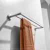 Double Towel Bar | 60cm Stainless Steel Dual-Rail Bathroom Organizer