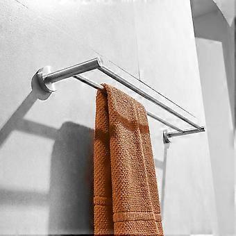 Double Towel Bar | 60cm Stainless Steel Dual-Rail Bathroom Organizer