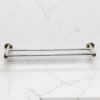 Double Towel Bar | 60cm Stainless Steel Dual-Rail Bathroom Organizer