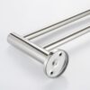 Double Towel Bar | 60cm Stainless Steel Dual-Rail Bathroom Organizer