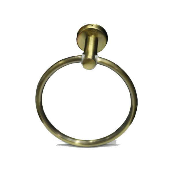 N025 AB – Round Towel Ring , Antique Brass AB Round Towel Ring | Antique Brass Stainless Steel Wall-Mounted Hand Towel Holder