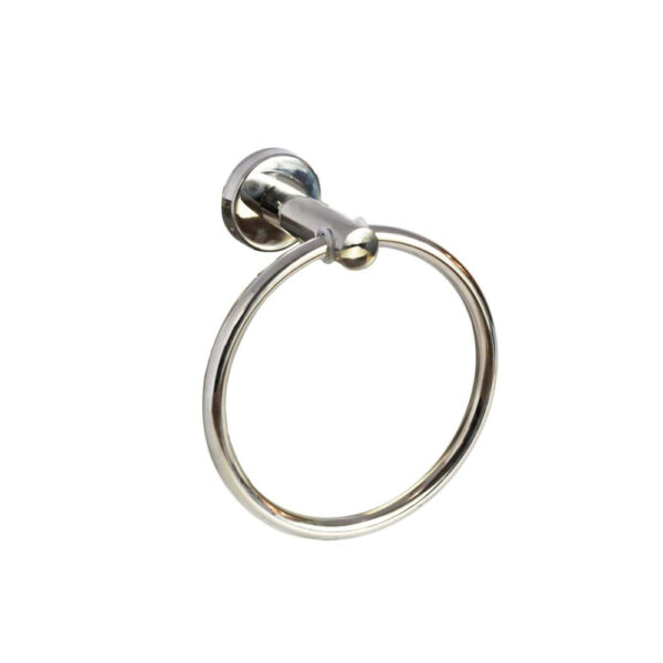 N025 ( Round Towel Ring ) Round Towel Ring | Polished Stainless Steel Wall-Mounted Hand Towel Holder