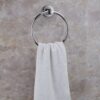 N025 ( Round Towel Ring ) 12 Round Towel Ring | Polished Stainless Steel Wall-Mounted Hand Towel Holder