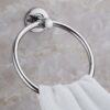 N025 ( Round Towel Ring ) 13 Round Towel Ring | Polished Stainless Steel Wall-Mounted Hand Towel Holder