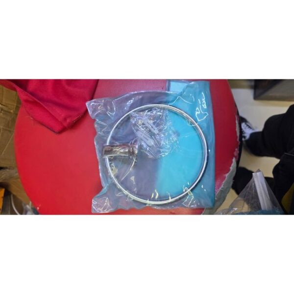 N025 ( Round Towel Ring ) 2 Round Towel Ring | Polished Stainless Steel Wall-Mounted Hand Towel Holder