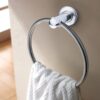 Version 1.0.0 Round Towel Ring | Polished Stainless Steel Wall-Mounted Hand Towel Holder