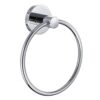 Version 1.0.0 Round Towel Ring | Polished Stainless Steel Wall-Mounted Hand Towel Holder