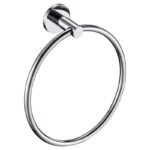 Round Towel Ring | Polished Stainless Steel Wall-Mounted Hand Towel Holder