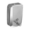 N032 ( Premium Satin – SS304 Lockable Soap Dispenser 500ml ) 10 Premium Satin Soap Dispenser | 1000ml SS304 Lockable Wall-Mounted Unit