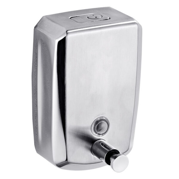 N032 ( Premium Satin – SS304 Lockable Soap Dispenser 500ml ) 14 Premium Satin Soap Dispenser | 500ml SS304 Lockable Wall-Mounted Unit