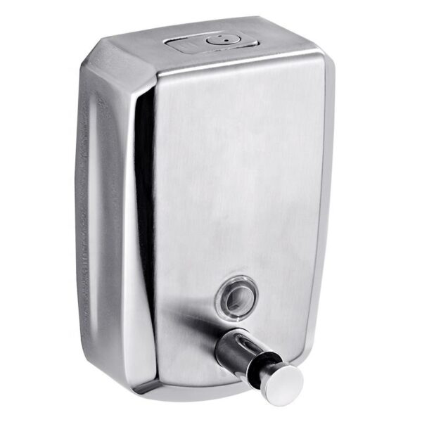 N032 ( Premium Satin – SS304 Lockable Soap Dispenser 500ml ) 5 Premium Satin Soap Dispenser | 500ml SS304 Lockable Wall-Mounted Unit
