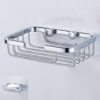 N036 – Wire Soap Dish – Square 2 Wire Soap Dish | Square Stainless Steel Wall-Mounted Soap Basket