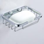 Wire Soap Dish | Square Stainless Steel Wall-Mounted Soap Basket