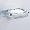 N036 – Wire Soap Dish – Square 4 Wire Soap Dish | Square Stainless Steel Wall-Mounted Soap Basket