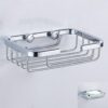 N036 – Wire Soap Dish – Square 7 Wire Soap Dish | Square Stainless Steel Wall-Mounted Soap Basket
