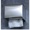Dual Use Tissue Or Serviette Holder | Mirror Finish Stainless Steel Square Enclosed Dispenser
