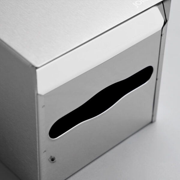 Dual Use Tissue Or Serviette Holder | Mirror Finish Stainless Steel Square Enclosed Dispenser