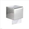 Dual Use Tissue Or Serviette Holder | Mirror Finish Stainless Steel Square Enclosed Dispenser