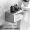 Dual Use Tissue Or Serviette Holder | Mirror Finish Stainless Steel Square Enclosed Dispenser