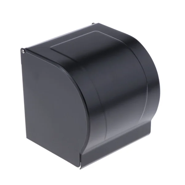 N058B – K10AA Box Tissue Holder – Black 10 Box Tissue Holder | K10AA Matte Black Stainless Steel Enclosed Toilet Paper Dispenser