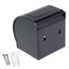 N058B – K10AA Box Tissue Holder – Black 11 Box Tissue Holder | K10AA Matte Black Stainless Steel Enclosed Toilet Paper Dispenser