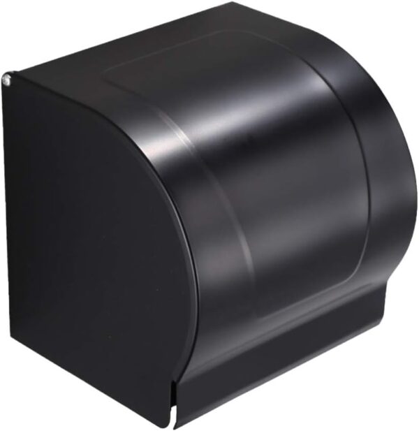 N058B – K10AA Box Tissue Holder – Black 2 Box Tissue Holder | K10AA Matte Black Stainless Steel Enclosed Toilet Paper Dispenser