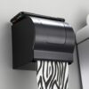 N058B – K10AA Box Tissue Holder – Black 3 Box Tissue Holder | K10AA Matte Black Stainless Steel Enclosed Toilet Paper Dispenser