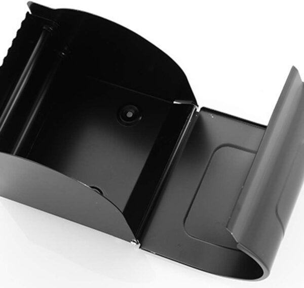 N058B – K10AA Box Tissue Holder – Black 4 Box Tissue Holder | K10AA Matte Black Stainless Steel Enclosed Toilet Paper Dispenser
