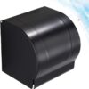 N058B – K10AA Box Tissue Holder – Black 5 Box Tissue Holder | K10AA Matte Black Stainless Steel Enclosed Toilet Paper Dispenser