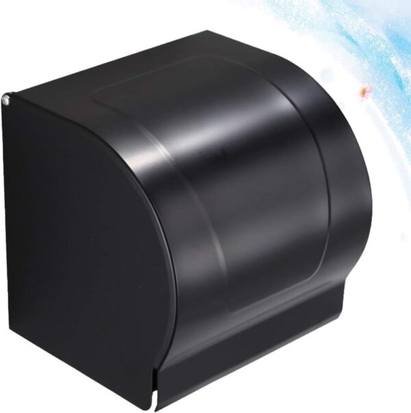 N058B – K10AA Box Tissue Holder – Black 5 Box Tissue Holder | K10AA Matte Black Stainless Steel Enclosed Toilet Paper Dispenser
