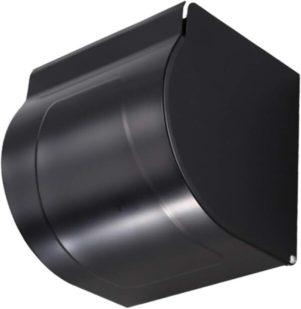 N058B – K10AA Box Tissue Holder – Black 7 Box Tissue Holder | K10AA Matte Black Stainless Steel Enclosed Toilet Paper Dispenser