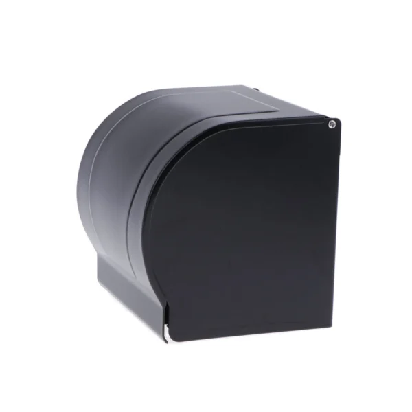 N058B – K10AA Box Tissue Holder – Black 8 Box Tissue Holder | K10AA Matte Black Stainless Steel Enclosed Toilet Paper Dispenser