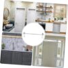 Single Towel Bar with Double Hook Plates | 60cm Stainless Steel Multi-Function Rail