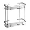 SS304 Double Rectangle Shelf | Multi-Tier Stainless Steel Storage Rack