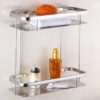 SS304 Double Rectangle Shelf | Multi-Tier Stainless Steel Storage Rack