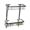 SS304 Double Rectangle Shelf | Multi-Tier Stainless Steel Storage Rack