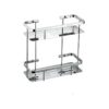SS304 Double Rectangle Shelf | Multi-Tier Stainless Steel Storage Rack