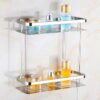 SS304 Double Rectangle Shelf | Multi-Tier Stainless Steel Storage Rack